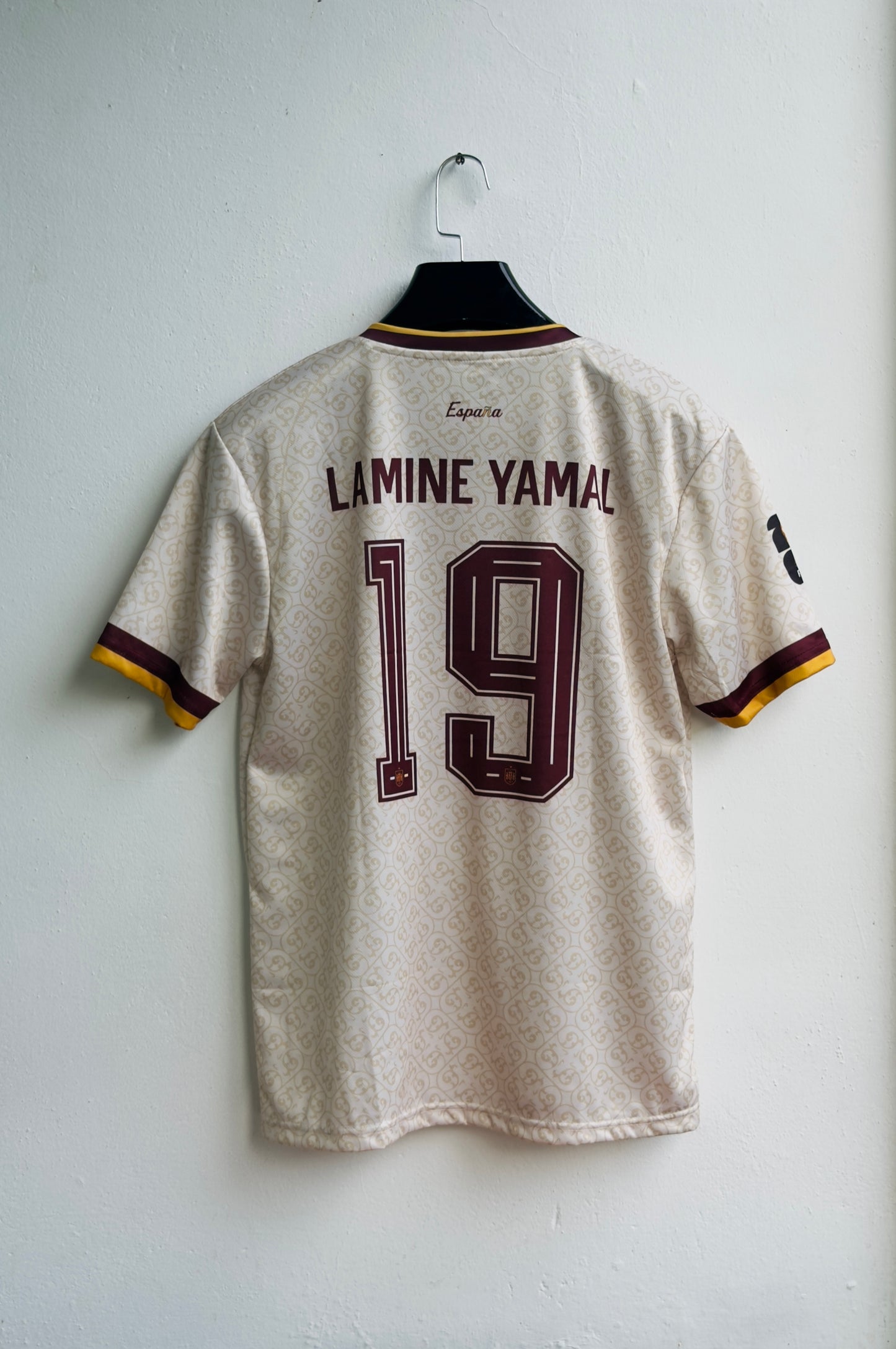 yamal Spain 2026 World Cup away Jersey Half Sleeve embroidery