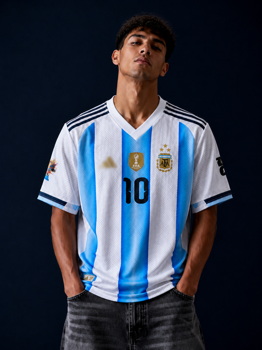 Argentina IMP five-sleeve jersey mesh fabric